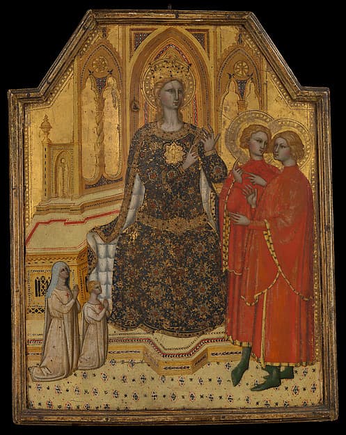 Saint Catherine Disputing and Two Donors, by Cenni di Francesco di Ser Cenni