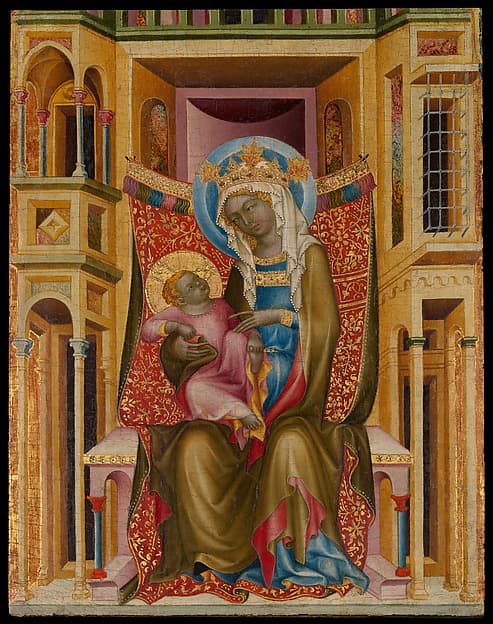 Virgin and Child Enthroned, by Bohemian Painter