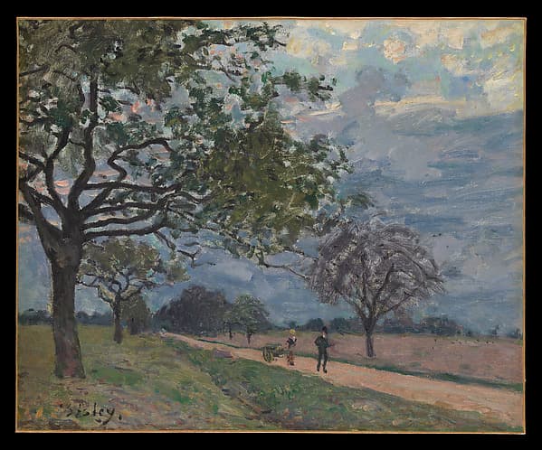 The Road from Versailles to Louveciennes, by Alfred Sisley