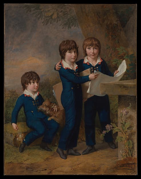 The Children of Martin Anton Heckscher: Johann Gustav Wilhelm Moritz (1797–1865), Carl Martin Adolph (1796–1850), and Leopold (born 1792), by Johann Heinrich Wilhelm Tischbein