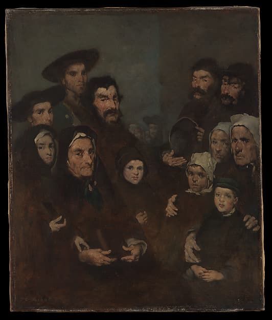 Breton Fishermen and Their Families, by Théodule-Augustin Ribot