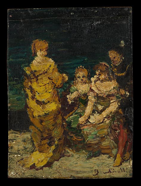 Four Figures, by Adolphe Monticelli