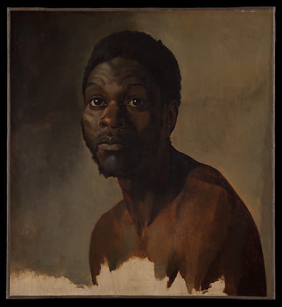 Bust-Length Study of a Man, by François-Auguste Biard