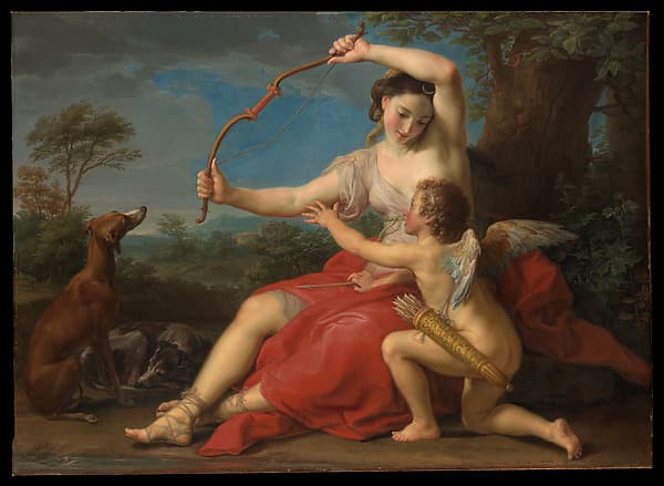 Diana and Cupid, by Pompeo Batoni
