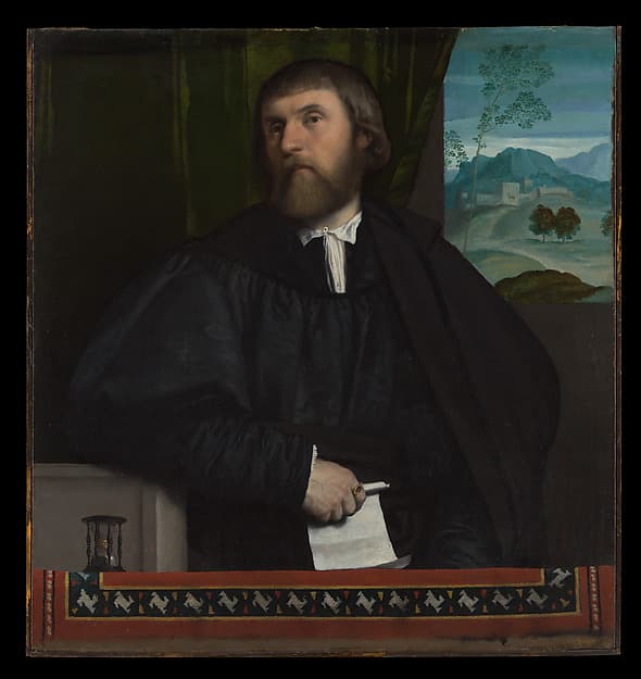 Portrait of a Man, by Moretto da Brescia (Alessandro Bonvicino)