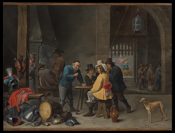 Guardroom with the Deliverance of Saint Peter, by David Teniers the Younger