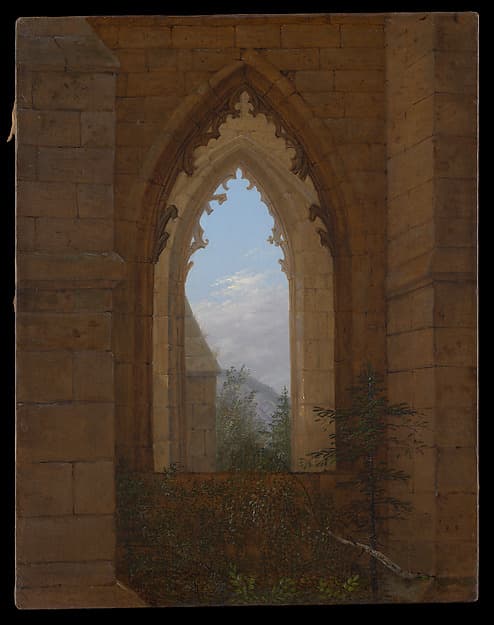 Gothic Windows in the Ruins of the Monastery at Oybin, by Carl Gustav Carus