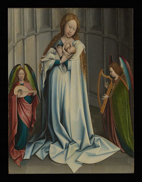 Virgin and Child in an Apse, by Robert Campin