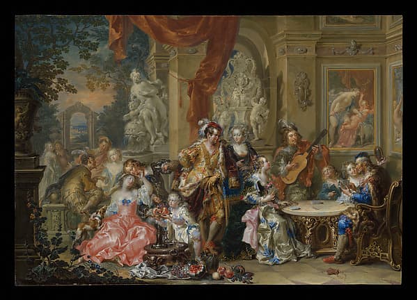 Amusement at the Court, by Johann Georg Platzer