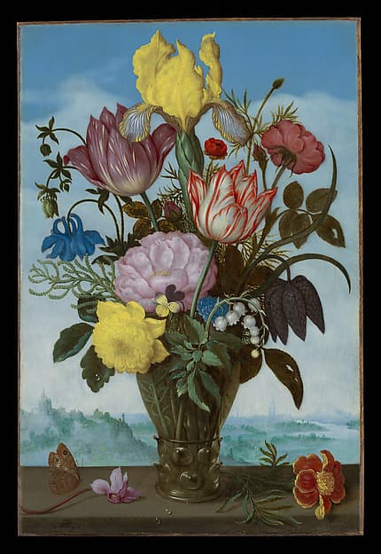 Bouquet of Flowers in a Roemer, by Ambrosius Bosschaert the Elder