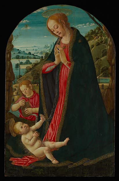 The Virgin Adoring the Child with the Infant Saint John the Baptist, by Jacopo di Arcangelo (called Jacopo del Sellaio)
