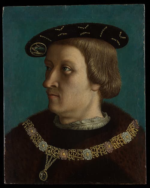 Portrait of a Man Wearing the Order of the Annunziata of Savoy, by French Painter
