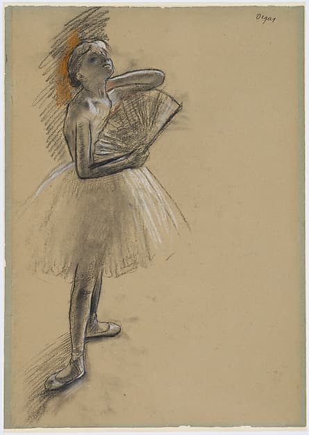 Dancer with a Fan, by Edgar Degas