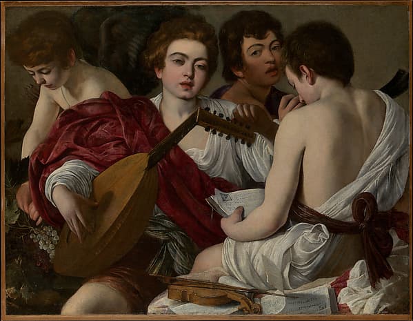 The Musicians, by Caravaggio (Michelangelo Merisi)