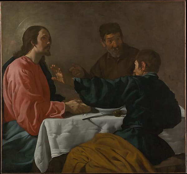 The Supper at Emmaus, by Velázquez (Diego Rodríguez de Silva y Velázquez)