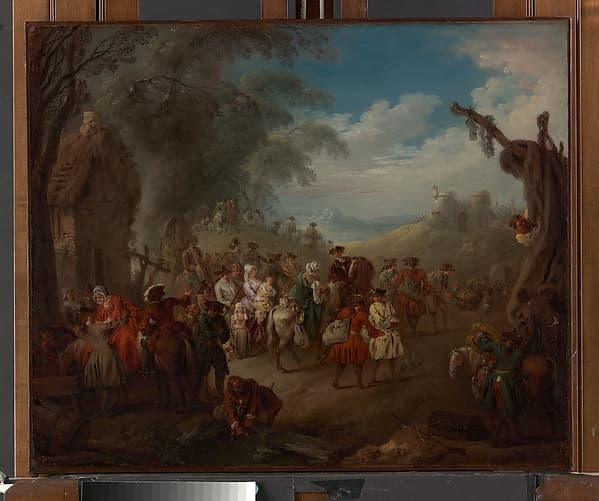 Troops on the March, by Jean-Baptiste Joseph Pater