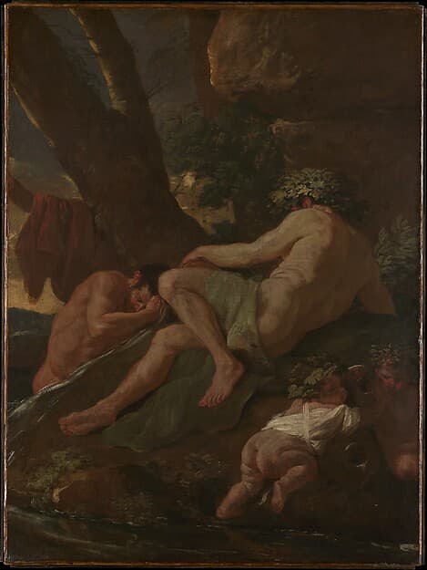 Midas Washing at the Source of the Pactolus, by Nicolas Poussin