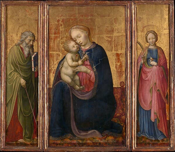 Madonna and Child with Saints Philip and Agnes, by Donato de' Bardi