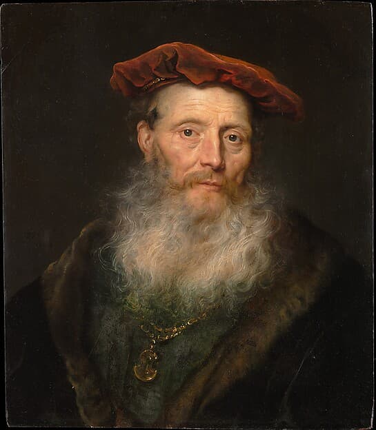 Bearded Man with a Velvet Cap, by Govert Flinck