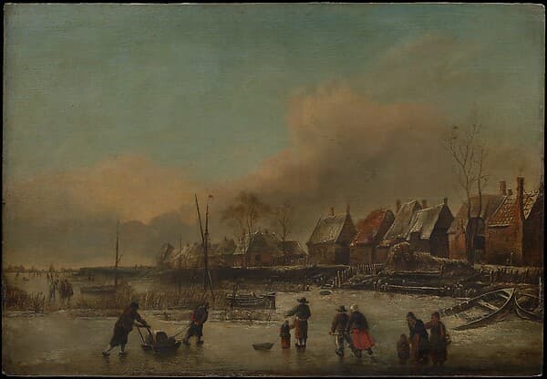 Winter Scene, by Jan van de Cappelle