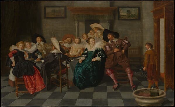 A Banquet, by Dirck Hals