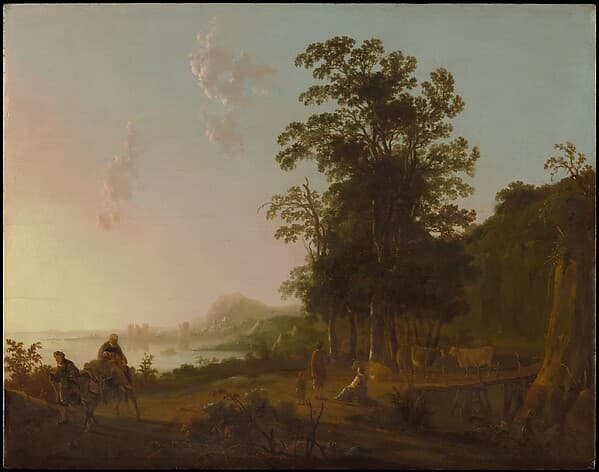 Landscape with the Flight into Egypt, by Aelbert Cuyp