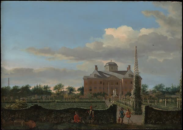 The Huis ten Bosch at The Hague and Its Formal Garden (View from the South), by Jan van der Heyden