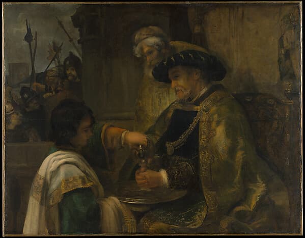 Pilate Washing His Hands, by Rembrandt
