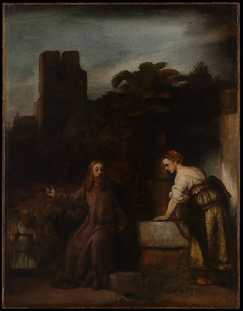 Christ and the Woman of Samaria, by Rembrandt