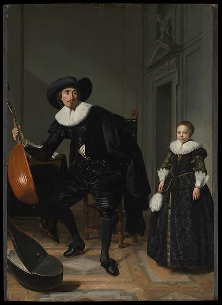 A Musician and His Daughter, by Thomas de Keyser