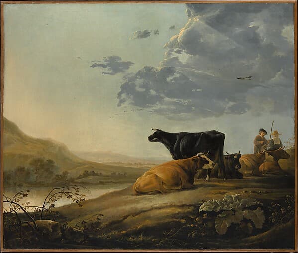 Young Herdsmen with Cows, by Aelbert Cuyp