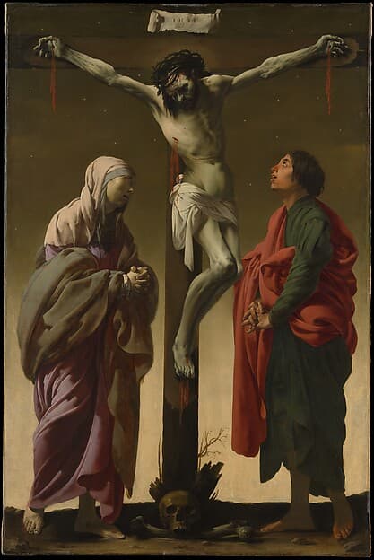 The Crucifixion with the Virgin and Saint John, by Hendrick ter Brugghen