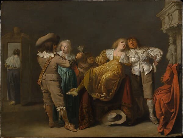 A Party of Merrymakers, by Pieter Jansz. Quast