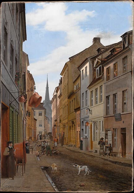 Parochialstrasse in Berlin, by Eduard Gaertner