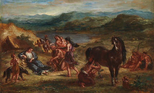 Ovid among the Scythians, by Eugène Delacroix