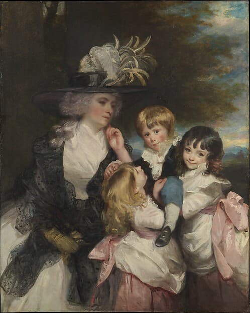 Lady Smith (Charlotte Delaval) and Her Children (George Henry, Louisa, and Charlotte), by Sir Joshua Reynolds