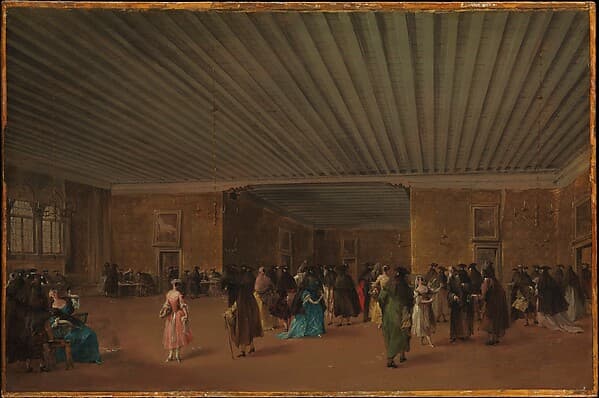 The Ridotto Pubblico at Palazzo Dandolo, by Francesco Guardi
