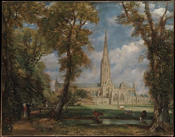 Salisbury Cathedral from the Bishop's Grounds, by John Constable