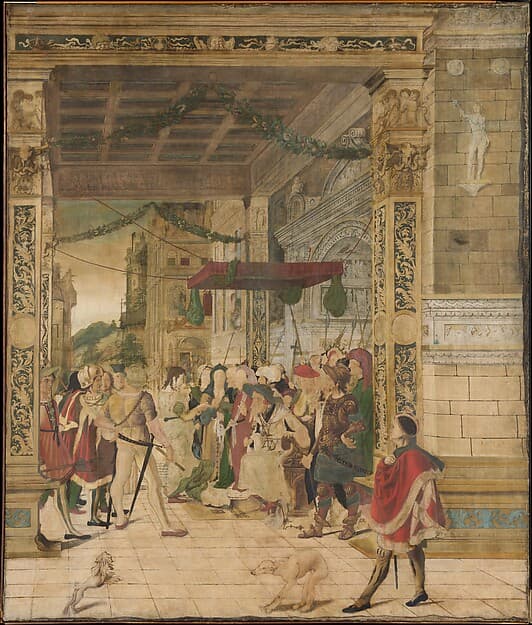 Joseph Interpreting the Dreams of Pharaoh, by Jörg Breu the Younger