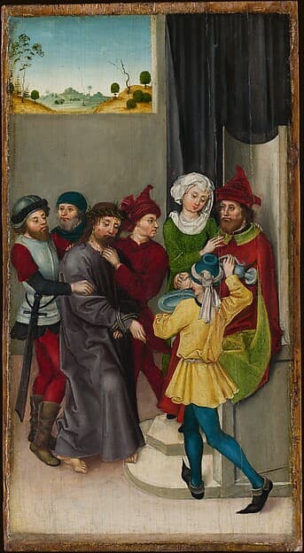 Christ before Pilate; The Resurrection, by Ludwig Schongauer