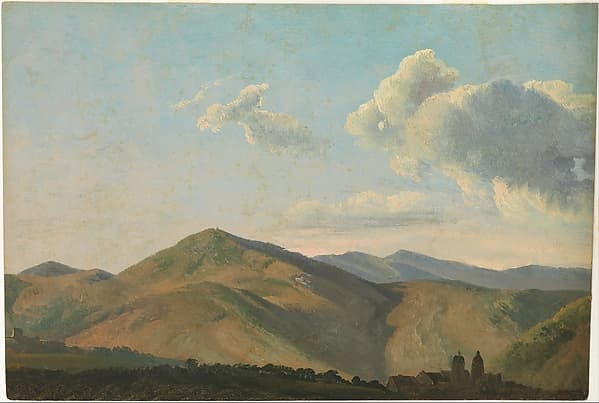 Mountainous Landscape at Vicovaro, by Simon Denis