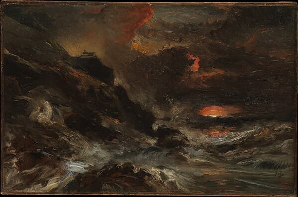 A Storm off the Normandy Coast, by Eugène Isabey