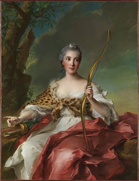 Madame Bergeret de Frouville as Diana, by Jean Marc Nattier