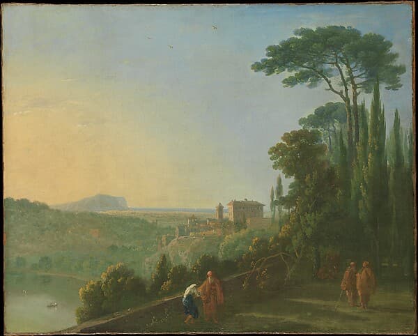 Lake Nemi and Genzano from the Terrace of the Capuchin Monastery, by Richard Wilson