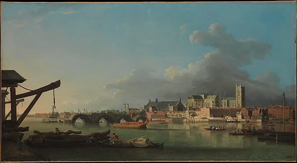 The Building of Westminster Bridge, by Samuel Scott