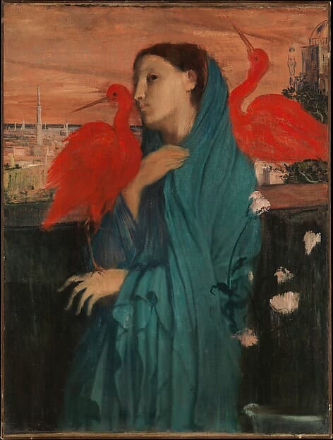 Young Woman with Ibis, by Edgar Degas