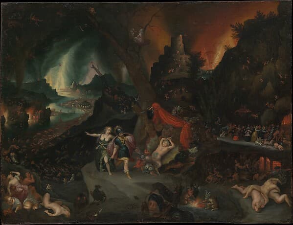 Aeneas and the Sibyl in the Underworld, by Jan Brueghel the Younger