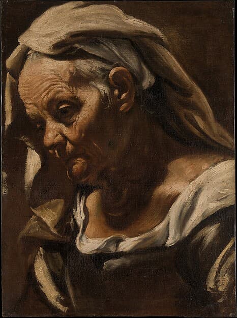Head of an Old Woman, by Orazio Borgianni