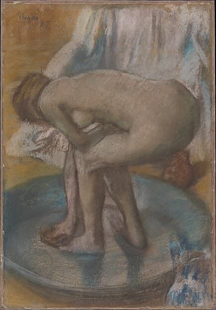 Woman Bathing in a Shallow Tub, by Edgar Degas