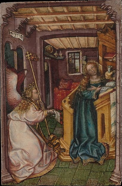 The Annunciation, by South German (Bavarian?) Painter